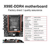 X99 Gaming Motherboard mATX LGA2011-3 M.2 NVMe DDR4 Memory for Xeon E5 V3 V4 CPU X99 LGA2011-3 Motherboard